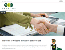 Tablet Screenshot of nelsonsinsuranceservices.co.uk